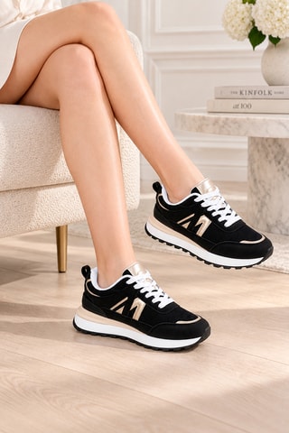 Zapatillas con plataforma - Negro