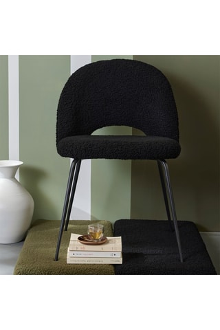 Silla Teddy Matcha - Negro