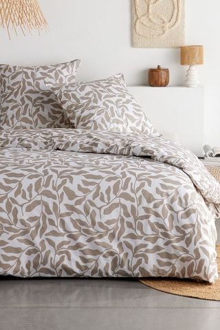 Juego de nórdico de algodón 57 hilos/cm² Sunshine - Beige