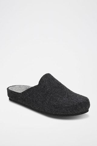 Zapatillas de casa de lana La Grisante - Gris