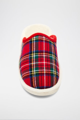 Zapatillas de casa de lana L'Écossaise - Rojo