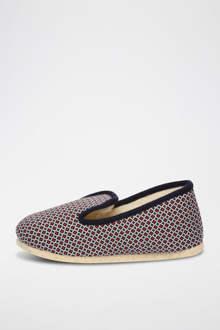 Zapatillas de casa Lamartine - Rojo y azul