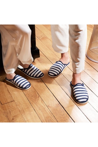 Zapatillas de casa de lana La mi marinière bleue