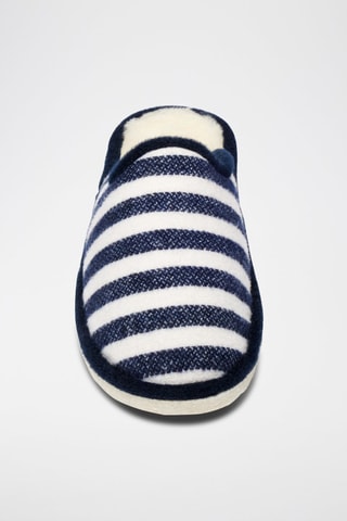 Zapatillas de casa de lana La mi marinière bleue
