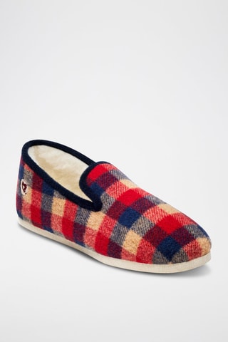 Zapatillas de casa de lana L'Elmer - Rojo