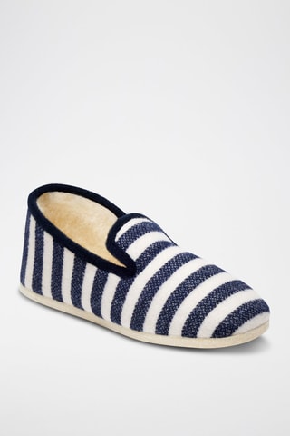 Zapatillas de casa de lana La Marinière bleue