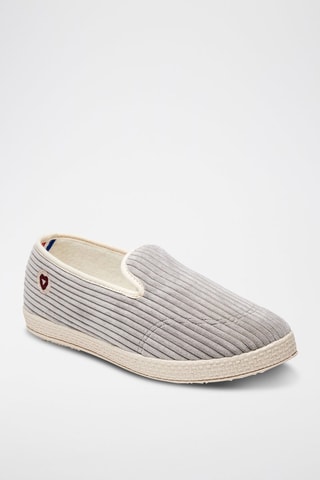 Zapatillas de casa La Côtelée grise