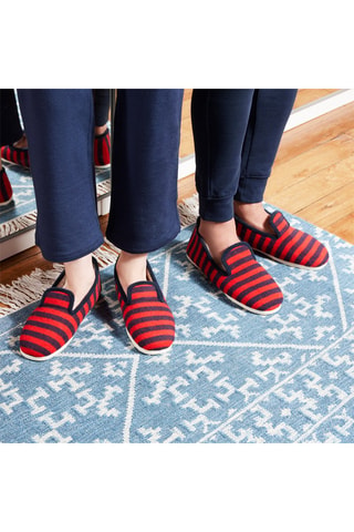 Zapatillas de casa de lana La Marinière rouge