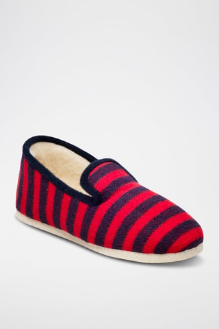 Zapatillas de casa de lana La Marinière rouge