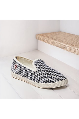 Zapatillas de casa La Damier - Azul marino