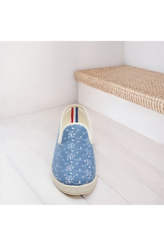 Zapatillas de casa La brodée - Azul