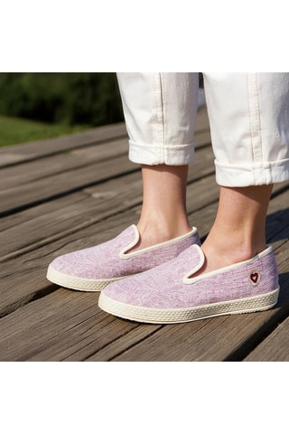 Zapatillas de casa La Toile rose - Rosa