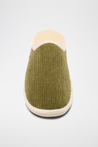 Sandalias de lana forradas La mi Côtelée - Verde