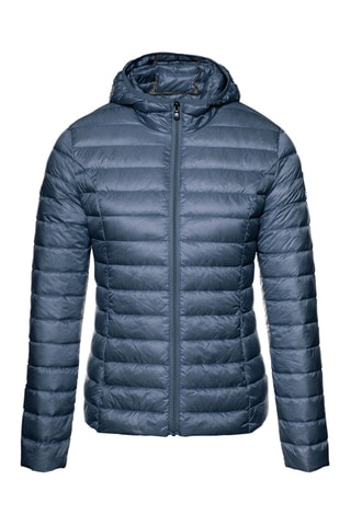 Doudoune légère à capuche Cloe - Bleu jean