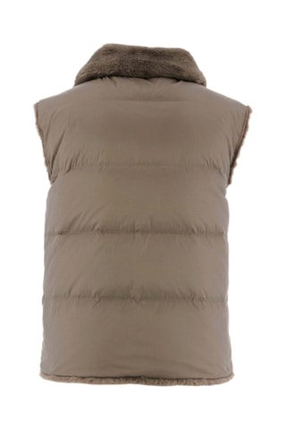 Doudoune avec des cristaux Swarovski® réversible Grand Froid Daria 2.1 - Taupe