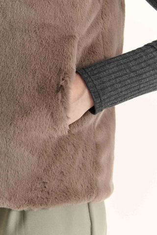 Doudoune avec des cristaux Swarovski® réversible Grand Froid Daria 2.1 - Taupe