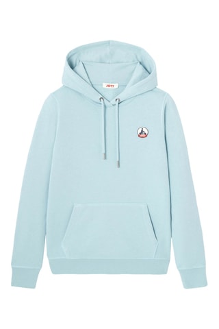 Sweat à capuche en coton biologique Livia - Bleu iceberg