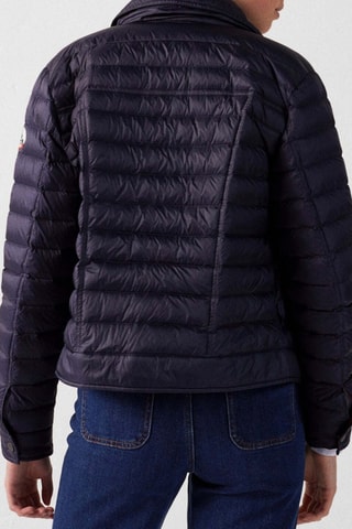 Doudoune courte esprit denim Elise - Bleu marine