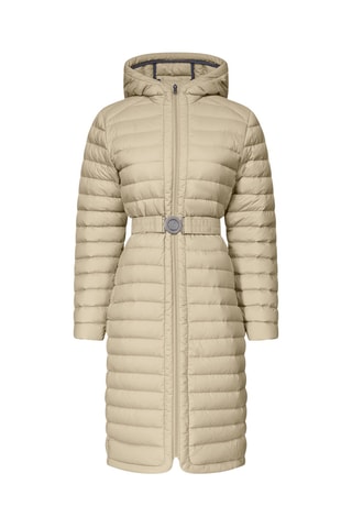Doudoune longue à capuche Lisy - Beige