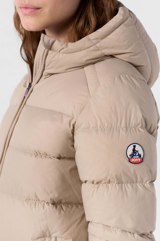 Doudoune droite à capuche Johanna - Beige