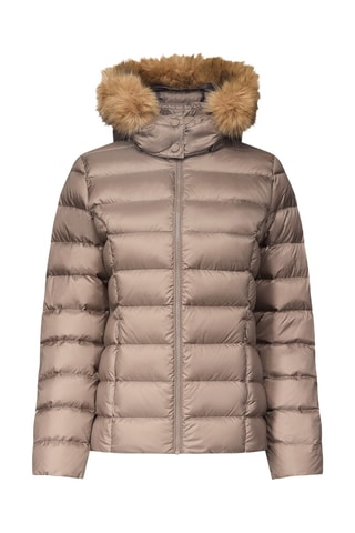 Doudoune à capuche Grand Froid Luxe - Taupe
