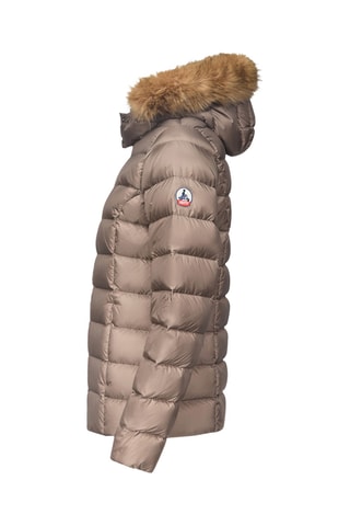 Doudoune à capuche Grand Froid Luxe - Taupe
