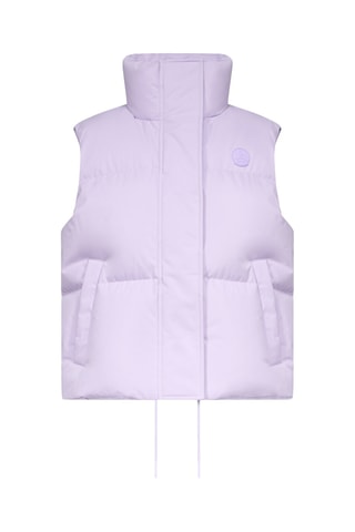 Doudoune courte sans manches esprit 'Puffer' Shanghai - Lavande