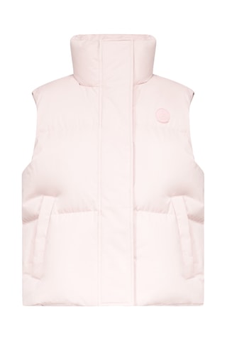Doudoune courte sans manches esprit 'Puffer' Shanghai - Rose pétale