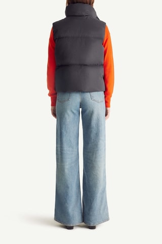 Doudoune courte sans manches esprit 'Puffer' Shanghai - Noir