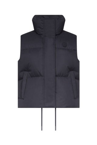 Doudoune courte sans manches esprit 'Puffer' Shanghai - Noir