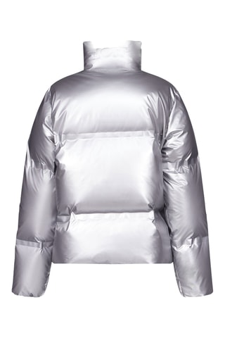Doudoune métallique esprit 'Puffer' Flake - Argent