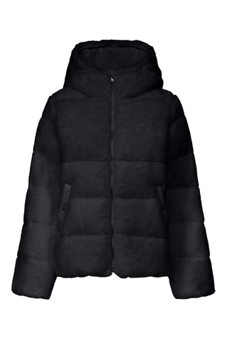 Doudoune en fausse fourrure Mona - Noir