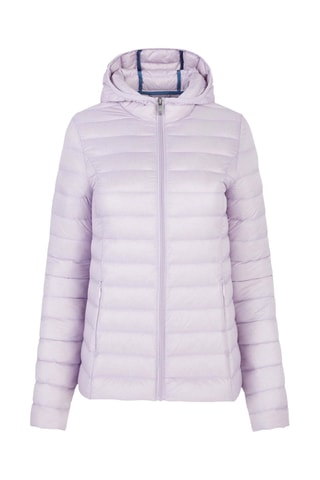 Doudoune légère à capuche Cloe - Violet pâle