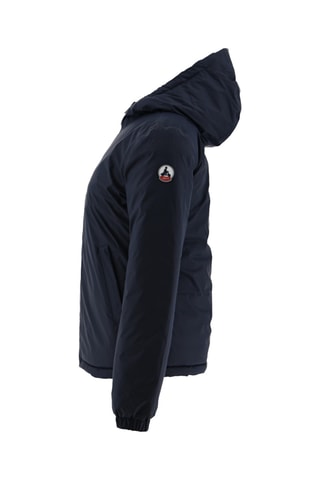 Doudoune réversible à capuche Vienne - Bleu marine et rose sauvage