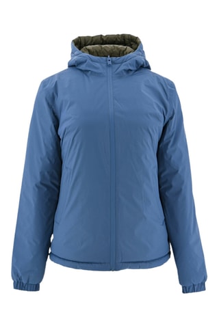 Doudoune réversible à capuche Vienne - Bleu jean et army