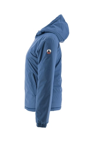 Doudoune réversible à capuche Vienne - Bleu jean et army