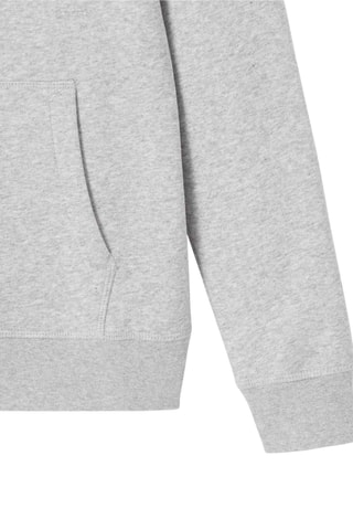 Sweat à capuche en coton biologique Livia - Gris chiné