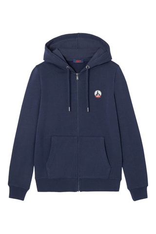 Sweat à capuche en coton biologique Oaxaca - Bleu marine