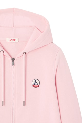Sweat à capuche en coton biologique Oaxaca - Rose pêche