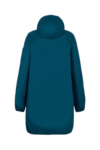 Imperméable long à capuche Glendale - Bleu métallique