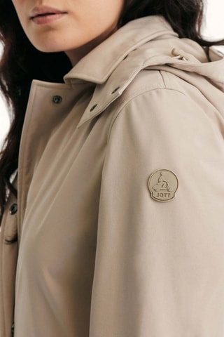 Imperméable à capuche amovible Corinthe - Beige