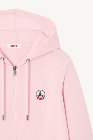 Sweat à capuche en coton biologique Oaxaca 2.0 - Rose pêche