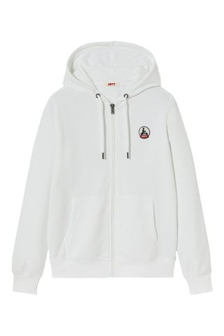 Sweat à capuche en coton biologique Oaxaca 2.0 - Blanc