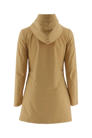 Veste longue coupe-vent stretch Sophia - Taupe