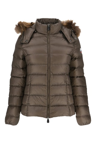 Doudoune à capuche Grand Froid Luxe - Taupe