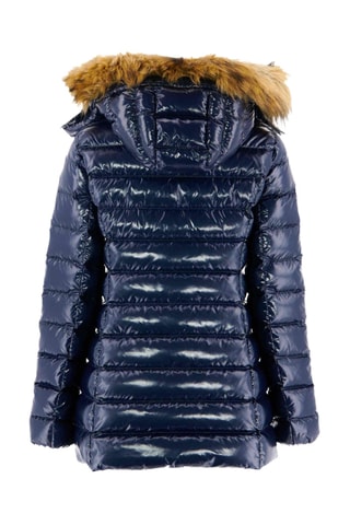 Doudoune mi-longue Grand Froid Perle - Bleu marine