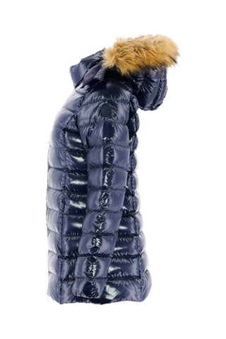 Doudoune mi-longue Grand Froid Perle - Bleu marine