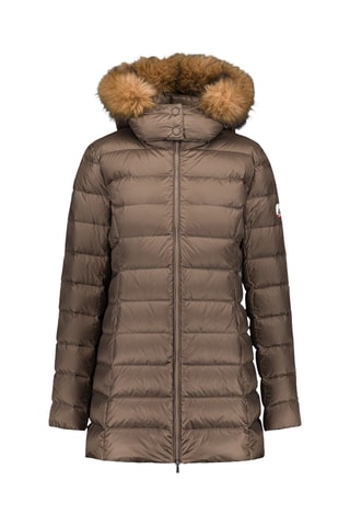 Doudoune mi-longue Grand Froid Perle - Taupe