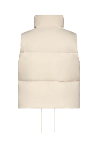 Doudoune courte sans manches esprit 'Puffer' Shanghai - Ivoire