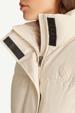 Doudoune courte sans manches esprit 'Puffer' Shanghai - Ivoire